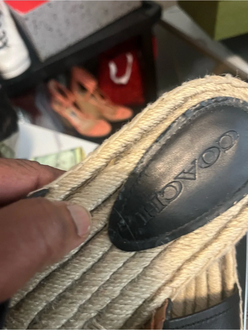 Authentic Coach slides, but one of the tags were torn out. I got out of an unit